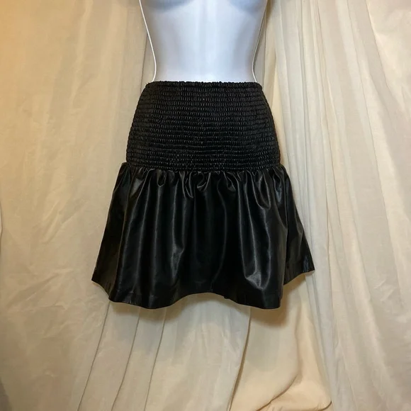 Mustard Seed faux leather skort - Picture 2 of 10